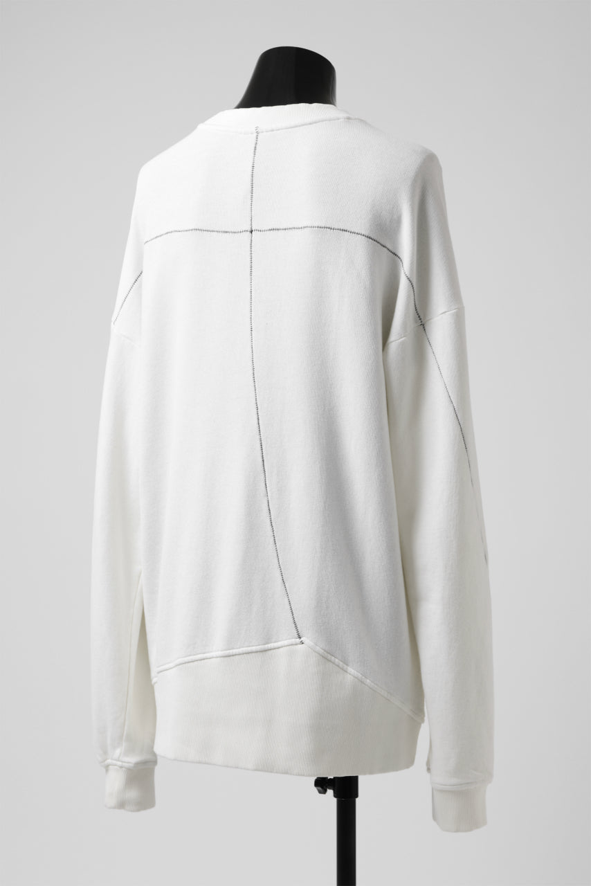 画像をギャラリービューアに読み込む, thomkrom OVERLOCKED RELAX L/S TOPS / FRENCH TERRY ORGANIC (OFF WHITE)