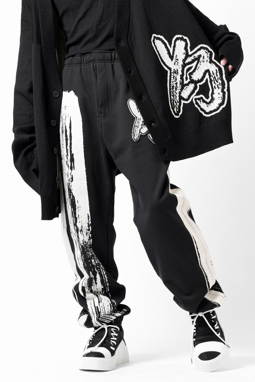 画像をギャラリービューアに読み込む, Y-3 Yohji Yamamoto LOGO FIT JOGGER PANTS / ORGANIC COTTON (BLACK)