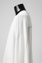 画像をギャラリービューアに読み込む, thomkrom OVERLOCKED RELAX L/S TOPS / FRENCH TERRY ORGANIC (OFF WHITE)