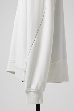 画像をギャラリービューアに読み込む, thomkrom OVERLOCKED RELAX L/S TOPS / FRENCH TERRY ORGANIC (OFF WHITE)