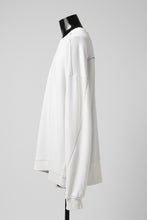 画像をギャラリービューアに読み込む, thomkrom OVERLOCKED RELAX L/S TOPS / FRENCH TERRY ORGANIC (OFF WHITE)