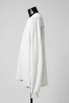 画像をギャラリービューアに読み込む, thomkrom OVERLOCKED RELAX L/S TOPS / FRENCH TERRY ORGANIC (OFF WHITE)