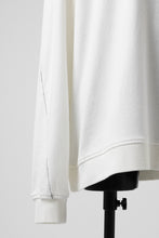 画像をギャラリービューアに読み込む, thomkrom OVERLOCKED RELAX L/S TOPS / FRENCH TERRY ORGANIC (OFF WHITE)