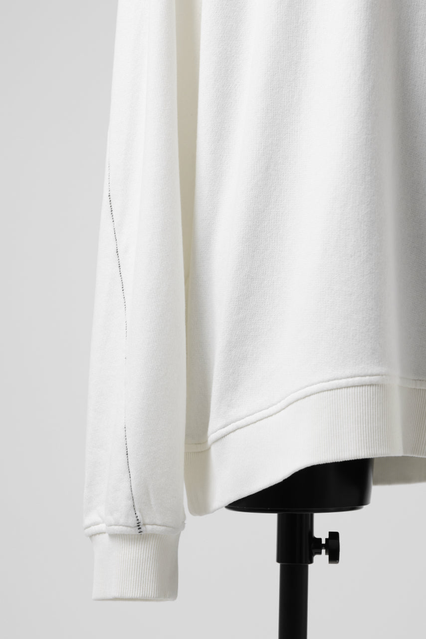 画像をギャラリービューアに読み込む, thomkrom OVERLOCKED RELAX L/S TOPS / FRENCH TERRY ORGANIC (OFF WHITE)