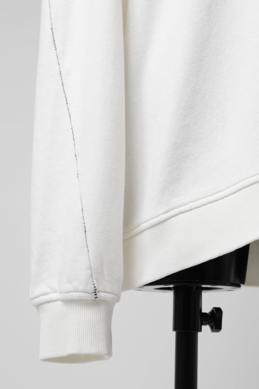 画像をギャラリービューアに読み込む, thomkrom OVERLOCKED RELAX L/S TOPS / FRENCH TERRY ORGANIC (OFF WHITE)