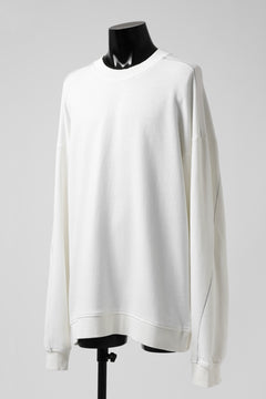 画像をギャラリービューアに読み込む, thomkrom OVERLOCKED RELAX L/S TOPS / FRENCH TERRY ORGANIC (OFF WHITE)