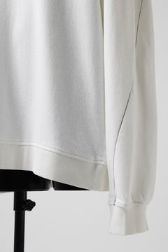 画像をギャラリービューアに読み込む, thomkrom OVERLOCKED RELAX L/S TOPS / FRENCH TERRY ORGANIC (OFF WHITE)