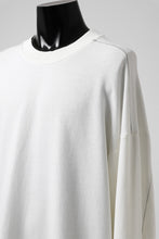画像をギャラリービューアに読み込む, thomkrom OVERLOCKED RELAX L/S TOPS / FRENCH TERRY ORGANIC (OFF WHITE)