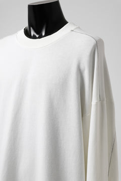 画像をギャラリービューアに読み込む, thomkrom OVERLOCKED RELAX L/S TOPS / FRENCH TERRY ORGANIC (OFF WHITE)