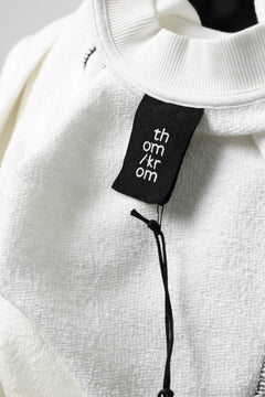 画像をギャラリービューアに読み込む, thomkrom OVERLOCKED RELAX L/S TOPS / FRENCH TERRY ORGANIC (OFF WHITE)