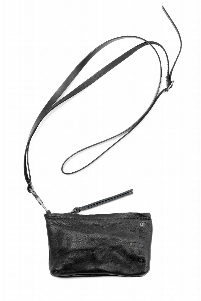 画像をギャラリービューアに読み込む, PAL OFFNER KEY BAG with STRAP HOLDER / CALF LEATHER (BLACK)