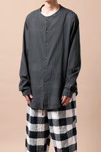 画像をギャラリービューアに読み込む, Hannibal. Collarless Shirt / Jos 132. (ANTHRACITE)