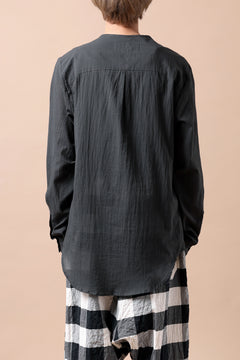 画像をギャラリービューアに読み込む, Hannibal. Collarless Shirt / Jos 132. (ANTHRACITE)