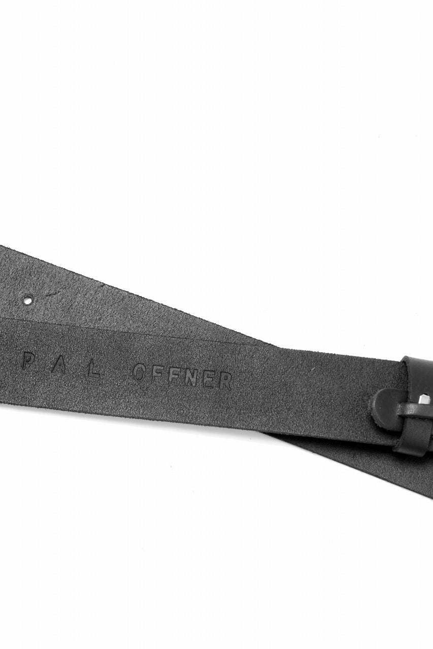 画像をギャラリービューアに読み込む, PAL OFFNER WIDE BELT / CALF LEATHER (BLACK)