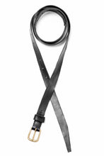 画像をギャラリービューアに読み込む, KLASICA exclusive NARROW LEATHER BELT / TEMPESTI ELBAMATTE (BLACK)