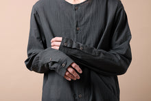 画像をギャラリービューアに読み込む, Hannibal. Collarless Shirt / Jos 132. (ANTHRACITE)