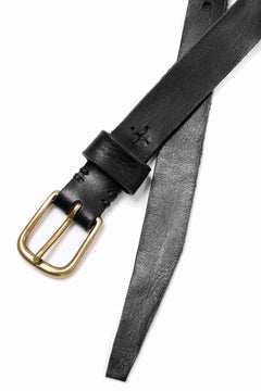画像をギャラリービューアに読み込む, KLASICA exclusive NARROW LEATHER BELT / TEMPESTI ELBAMATTE (BLACK)