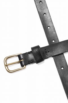 画像をギャラリービューアに読み込む, KLASICA exclusive NARROW LEATHER BELT / TEMPESTI ELBAMATTE (BLACK)