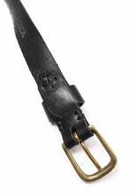 画像をギャラリービューアに読み込む, KLASICA exclusive NARROW LEATHER BELT / TEMPESTI ELBAMATTE (BLACK)