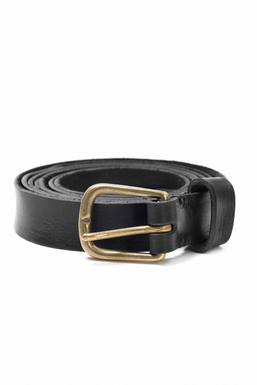 画像をギャラリービューアに読み込む, KLASICA exclusive NARROW LEATHER BELT / TEMPESTI ELBAMATTE (BLACK)
