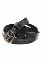 画像をギャラリービューアに読み込む, KLASICA exclusive NARROW LEATHER BELT / TEMPESTI ELBAMATTE (BLACK)
