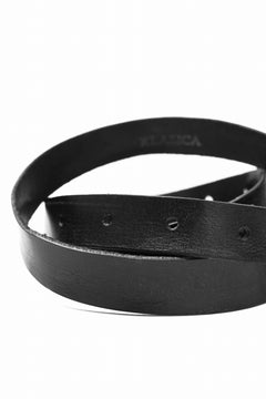 画像をギャラリービューアに読み込む, KLASICA exclusive NARROW LEATHER BELT / TEMPESTI ELBAMATTE (BLACK)