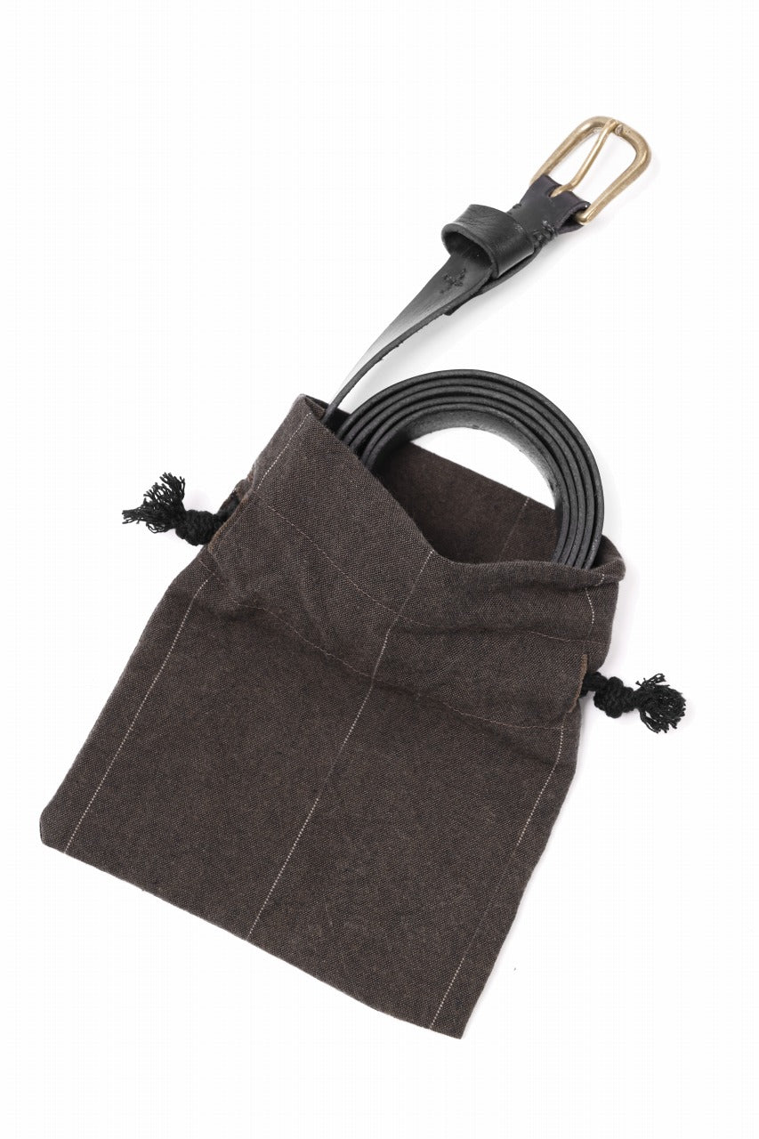 画像をギャラリービューアに読み込む, KLASICA exclusive NARROW LEATHER BELT / TEMPESTI ELBAMATTE (BLACK)