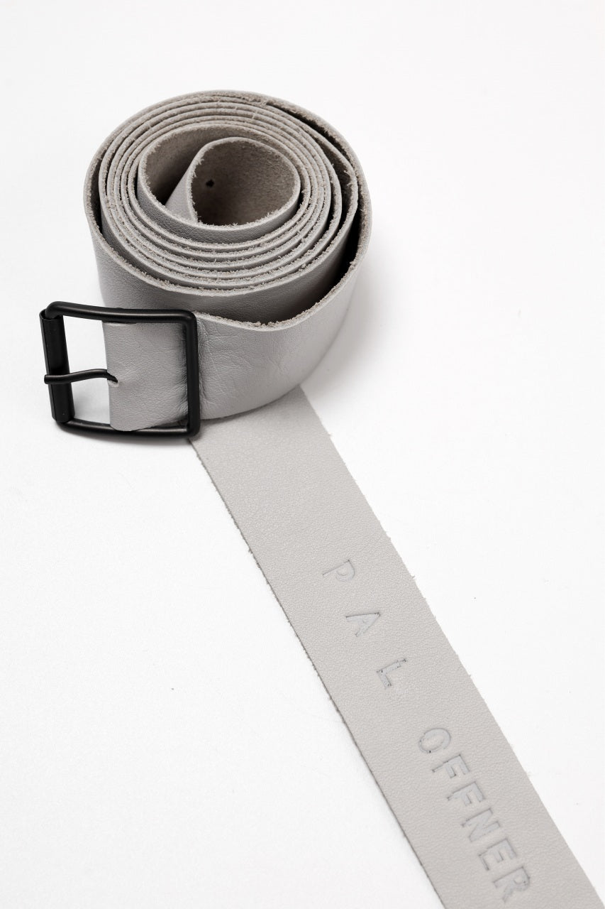 PAL OFFNER EASY BELT THIN / CALF LEATHER (CEMENT)