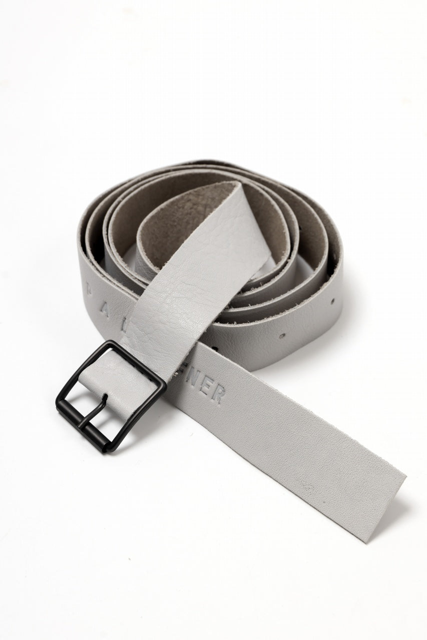 PAL OFFNER EASY BELT THIN / CALF LEATHER (CEMENT)