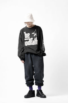 画像をギャラリービューアに読み込む, DEFORMATER.® THREE PROCESSING SWEAT JOGGER PANT - DYED/BIO/FROST EFFECT (VINTAGE BLACK)