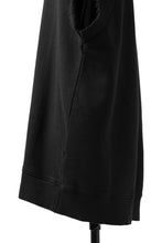画像をギャラリービューアに読み込む, thomkrom SLEEVELESS HOODIE TOPS  / FRENCH TERRY ORGANIC (BLACK)