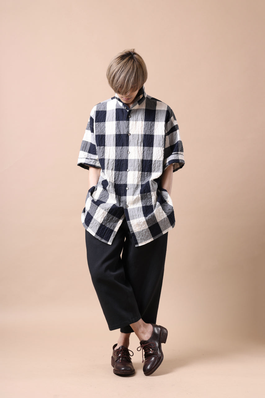 画像をギャラリービューアに読み込む, forme d'expression Short Sleeve Oversized Shirt (Big Check)