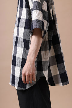 画像をギャラリービューアに読み込む, forme d'expression Short Sleeve Oversized Shirt (Big Check)