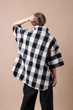 画像をギャラリービューアに読み込む, forme d'expression Short Sleeve Oversized Shirt (Big Check)