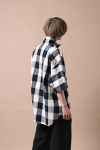 画像をギャラリービューアに読み込む, forme d'expression Short Sleeve Oversized Shirt (Big Check)