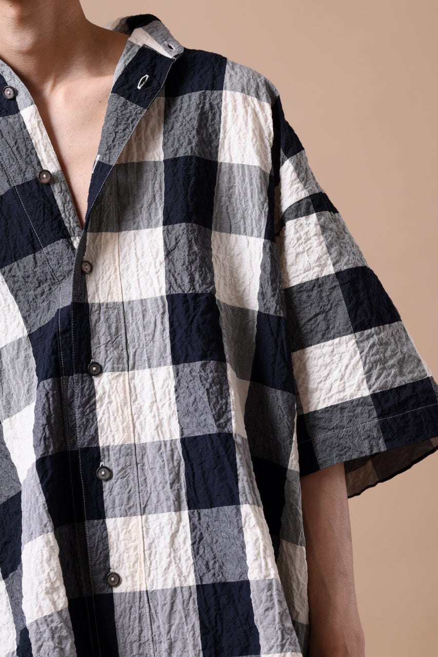 画像をギャラリービューアに読み込む, forme d'expression Short Sleeve Oversized Shirt (Big Check)