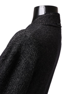 画像をギャラリービューアに読み込む, SOSNOVSKA CASHMERE MELANGE LONG JACKET (BLACK MIX)