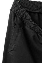 画像をギャラリービューアに読み込む, thomkrom SNAP BUTTON SLITS JOGGER PANTS / COMBI ELASTIC (BLACK)