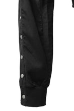 画像をギャラリービューアに読み込む, thomkrom SNAP BUTTON SLITS JOGGER PANTS / COMBI ELASTIC (BLACK)