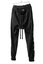 画像をギャラリービューアに読み込む, thomkrom SNAP BUTTON SLITS JOGGER PANTS / COMBI ELASTIC (BLACK)