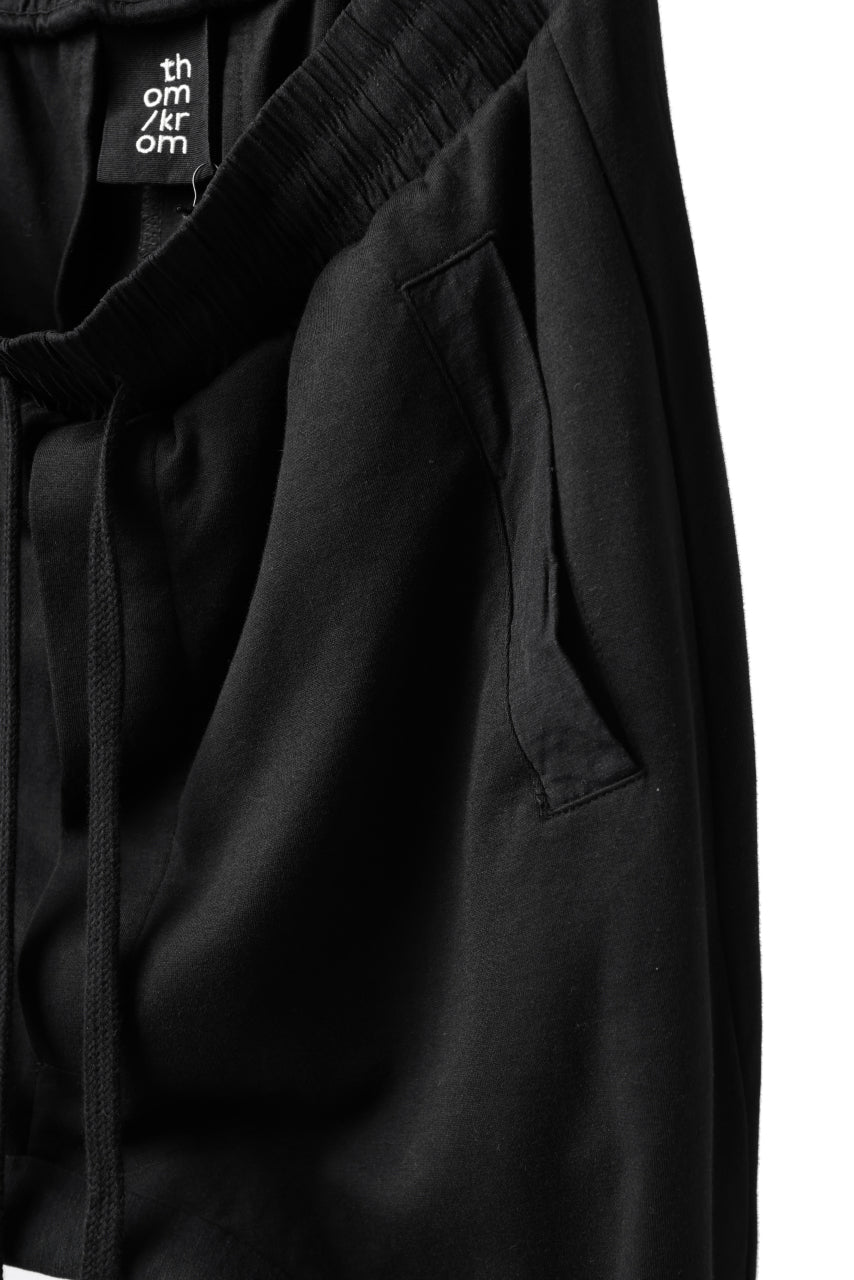 画像をギャラリービューアに読み込む, thomkrom SNAP BUTTON SLITS JOGGER PANTS / COMBI ELASTIC (BLACK)