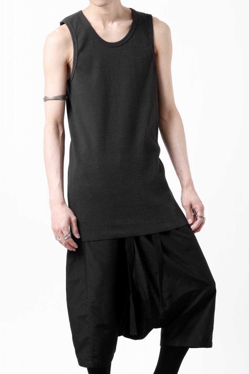 画像をギャラリービューアに読み込む, N/07 MINIMAL TANK TOP / ALL STAR BARE TELECO (DARK GREY)