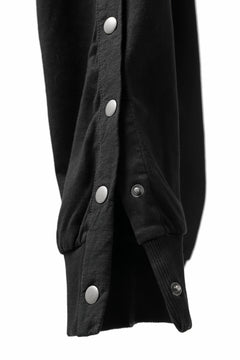 画像をギャラリービューアに読み込む, thomkrom SNAP BUTTON SLITS JOGGER PANTS / COMBI ELASTIC (BLACK)