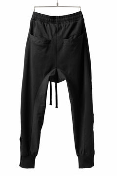 画像をギャラリービューアに読み込む, thomkrom SNAP BUTTON SLITS JOGGER PANTS / COMBI ELASTIC (BLACK)