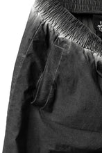 Load image into Gallery viewer, thomkrom DROP CROTCH JOGGER PANTS / DYEING ELASTIC WOVEN (BLACK OIL)