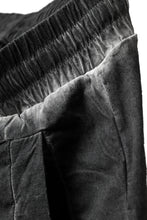 Load image into Gallery viewer, thomkrom DROP CROTCH JOGGER PANTS / DYEING ELASTIC WOVEN (BLACK OIL)