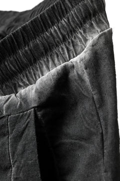 Load image into Gallery viewer, thomkrom DROP CROTCH JOGGER PANTS / DYEING ELASTIC WOVEN (BLACK OIL)