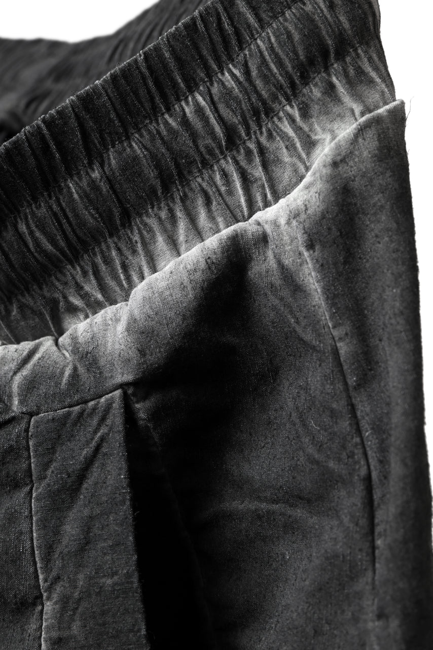 Load image into Gallery viewer, thomkrom DROP CROTCH JOGGER PANTS / DYEING ELASTIC WOVEN (BLACK OIL)