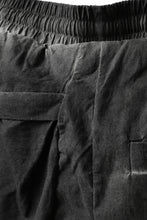 Load image into Gallery viewer, thomkrom DROP CROTCH JOGGER PANTS / DYEING ELASTIC WOVEN (BLACK OIL)