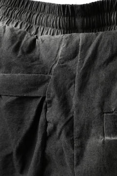 Load image into Gallery viewer, thomkrom DROP CROTCH JOGGER PANTS / DYEING ELASTIC WOVEN (BLACK OIL)